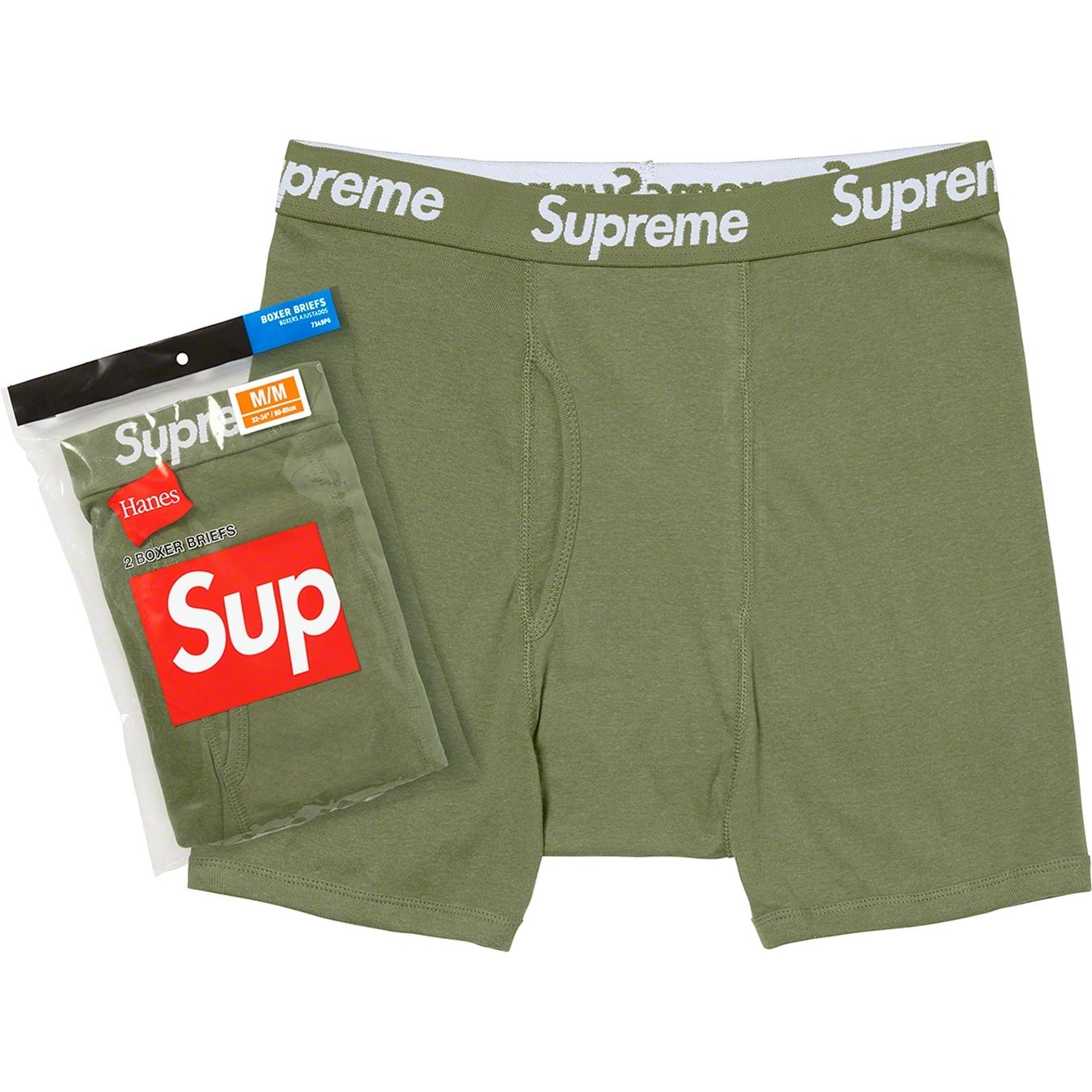 Supreme®/Hanes® Boxer Briefs (2 Pack) view 2